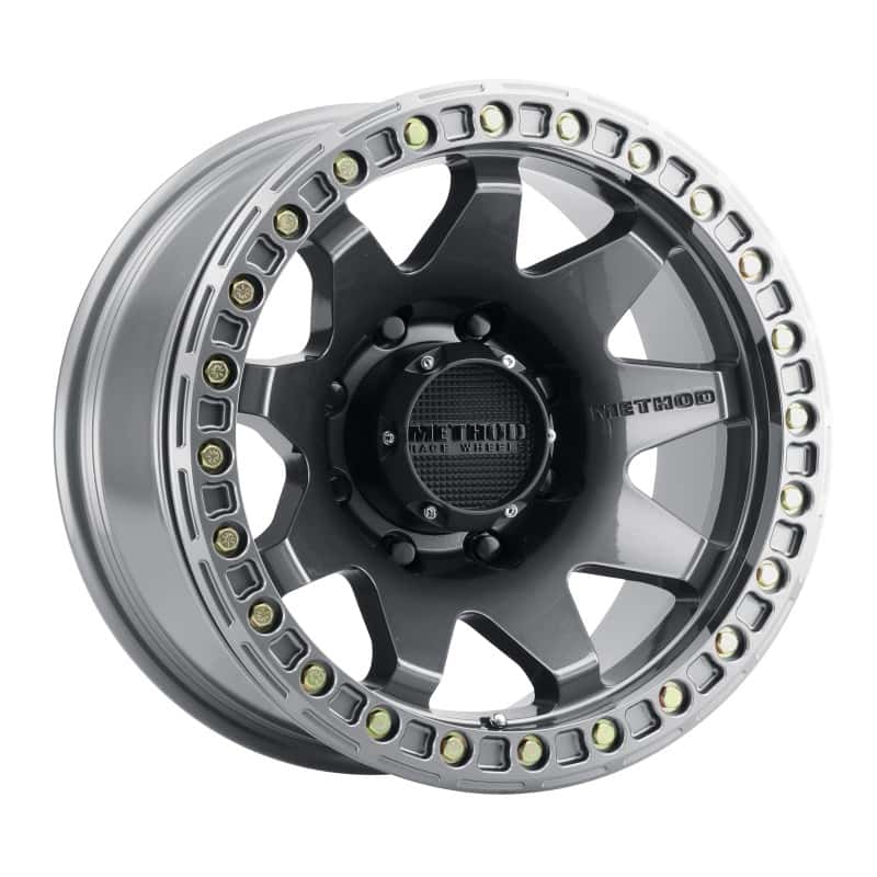 Method Wheels — Method MR108 17x9 -44mm Offset 8x6.5 130.81mm CB Gloss Titanium w/BH-H24125-38 Wheel - view 1