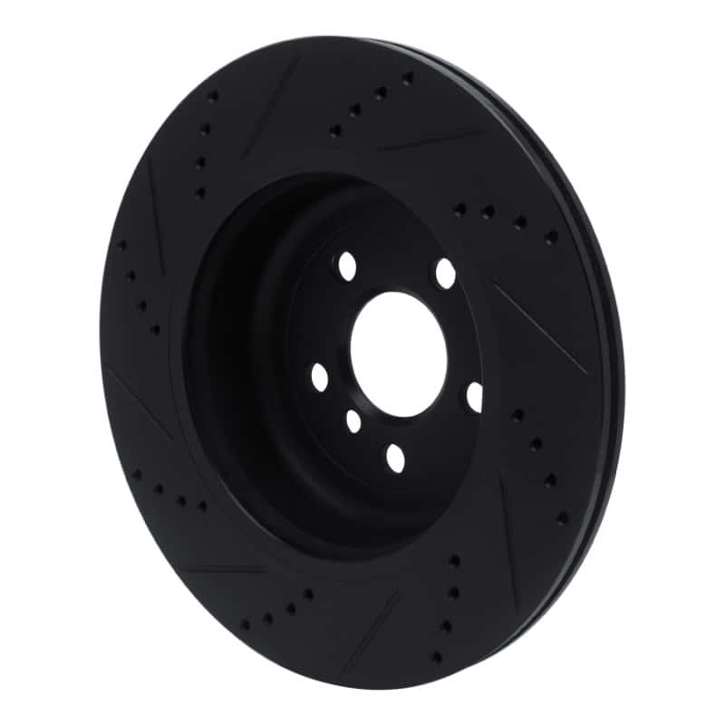 R1 Concepts — R1 17-25 BMW 530I Left Rear Drilled & Slotted Black Brake Rotor
R1 Brake Rotor Drill - view 4