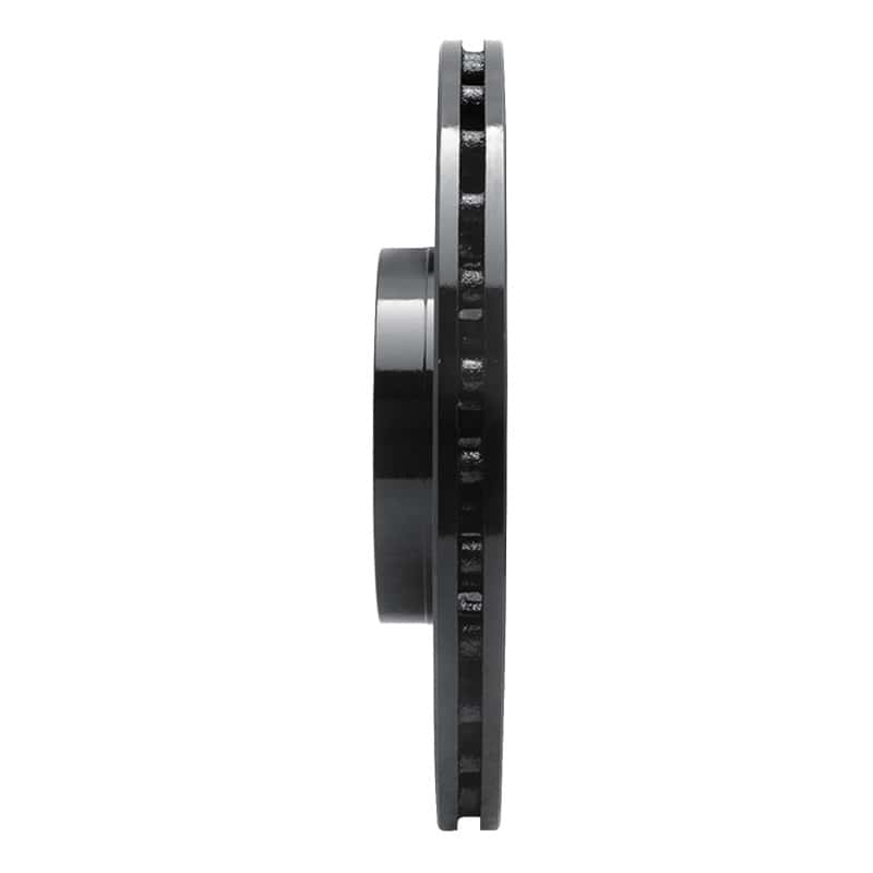 R1 Concepts — R1 2012-2019 Fiat 500E Front Left Drilled & Slotted Black Brake Rotor
R1 Brake Rotor Drill - view 3