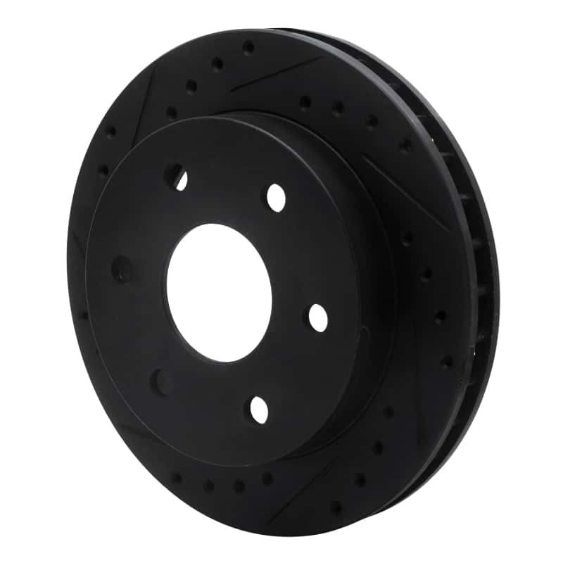 R1 Concepts — R1 1988-2000 Cadillac Escalade Front Left Drilled & Slotted Black Brake Rotor
R1 Brake Rotor Drill - view 2