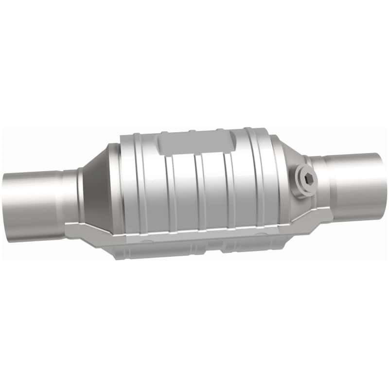 Magnaflow — MagnaFlow Conv Univ 2in In/Out Ctr/Ctr Round 9in Body L x 5.125in W x 13in Overall L Single O2 Port
OEM Grade
OEM - view 5