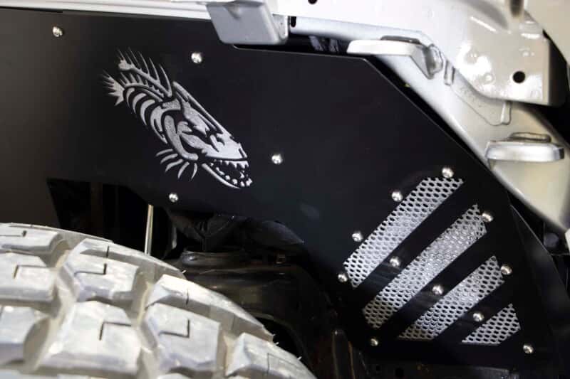 Fishbone Offroad — Fishbone Offroad 2018+ Jeep Wrangler/Gladiator - Black Powdercoat Front Inner Fenders - view 8