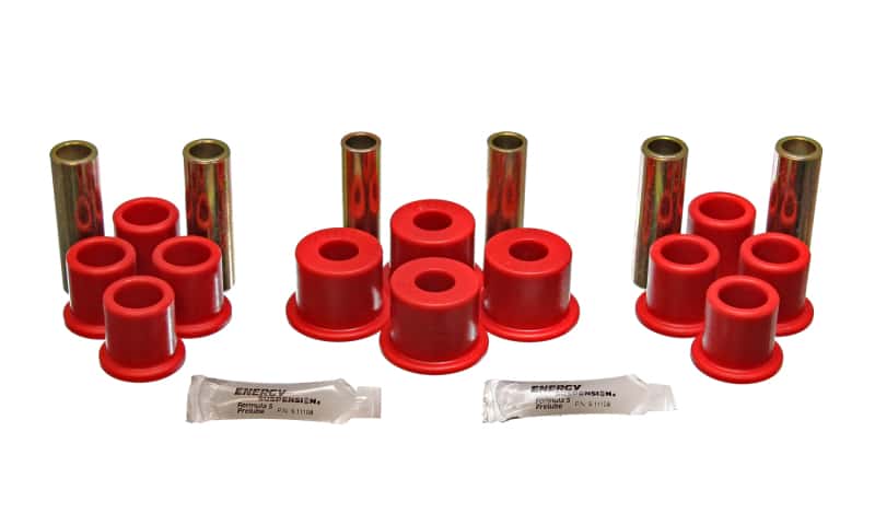 Energy Suspension — Energy Suspension 8/81-96 Ford F100/F150 2WD Red Rear Leaf Spring Bushing Set
Leaf Spring Bushing - view 3