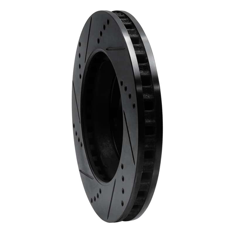 R1 Concepts — R1 04-09 Buick LaCrosse Front Right Drilled & Slotted Black Brake Rotor
R1 Brake Rotor Drill - view 4