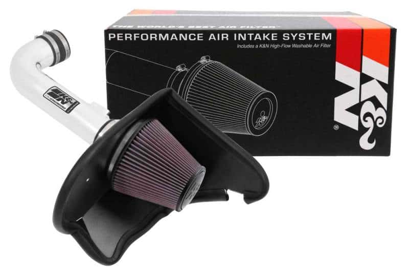 K&N Engineering — K&N 16-17 Chevy Camaro 3.6L Silver Typhoon Short Ram Intake
Performance Air Inta
Air Intake System - view 12