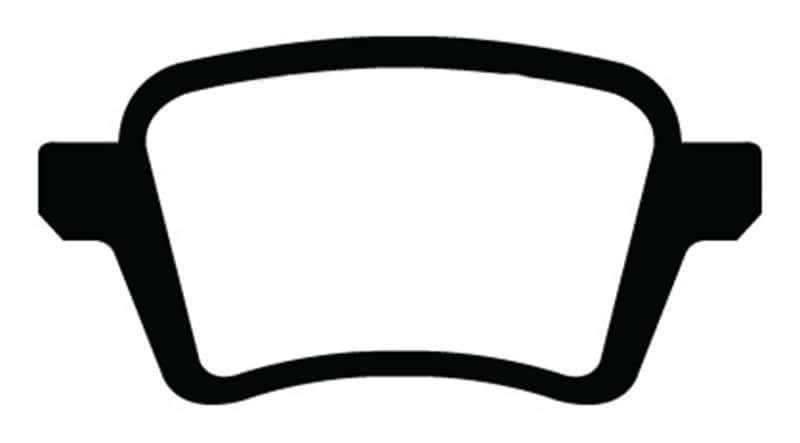 EBC — EBC 13+ Fiat 500L 1.4 Turbo Ultimax2 Rear Brake Pads
Disc Brake Pad - view 1