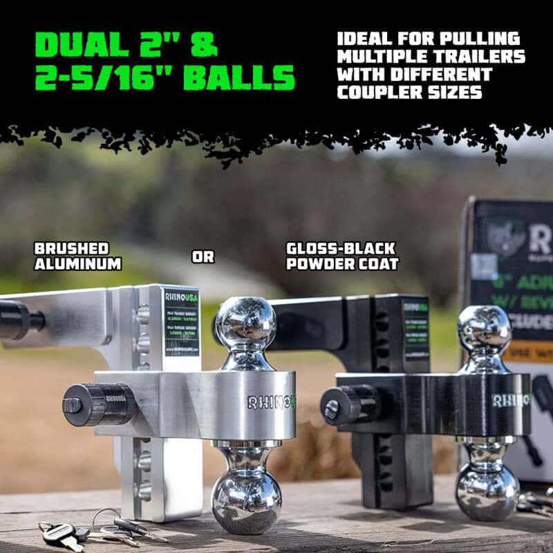 Rhino USA — Rhino USA 6In Heavy Duty Drop Hitch - 2In (Black)
Ball Mount - view 7