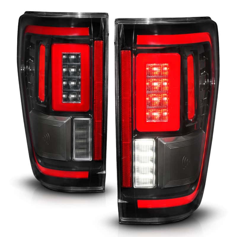 ANZO — ANZO 21-23 Ford F-150 LED Taillights Seq. Signal w/BLIS Cover - Black Housing
Tail Light Set - view 8