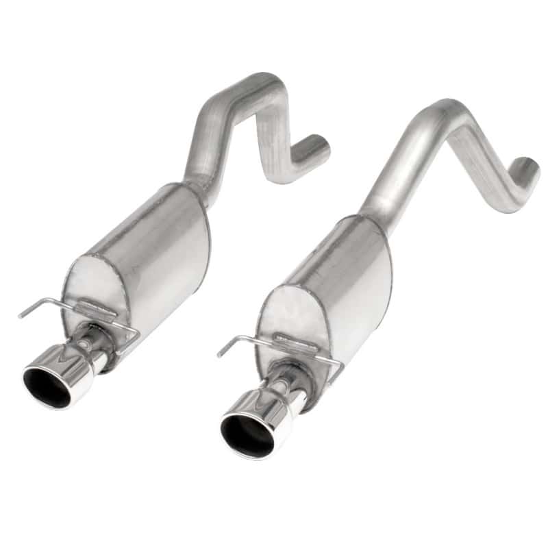 Stainless Works — Stainless Works 2006-13 Corvette C6ZO6/ZR1 3in Axleback Chambered Mufflers Dual 4in Rolled Edge Tips
Exhaust System - view 2