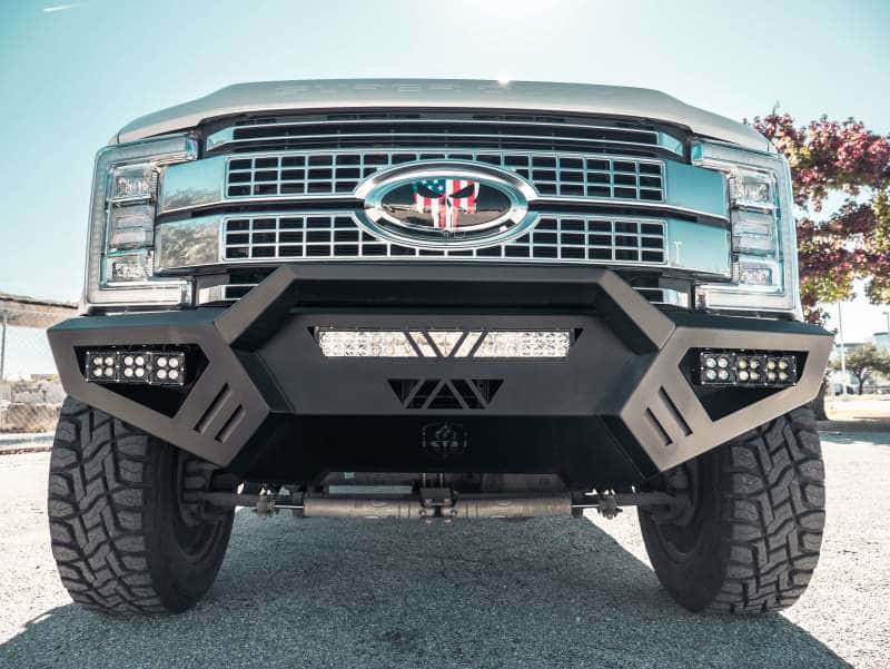 Road Armor — Road Armor 17-20 Ford F-250 SPARTAN Front Bumper Bolt-On Pre-Runner Guard - Tex Blk - view 5