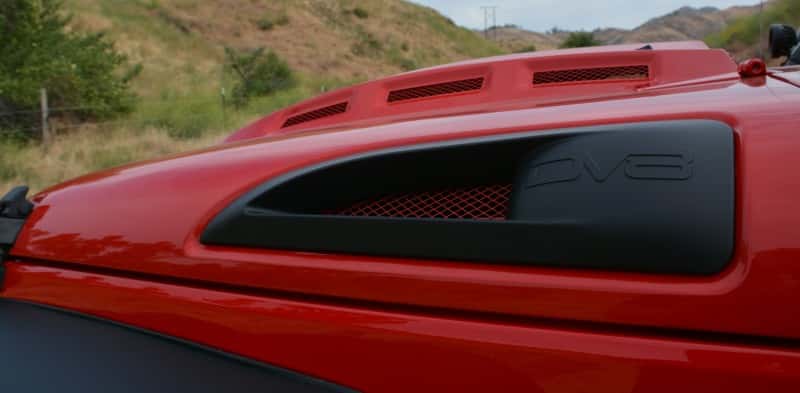 DV8 Offroad — DV8 Offroad 07-18 Jeep Wrangler JK Metal Heat Dispersion Hood - Primer Black - view 10