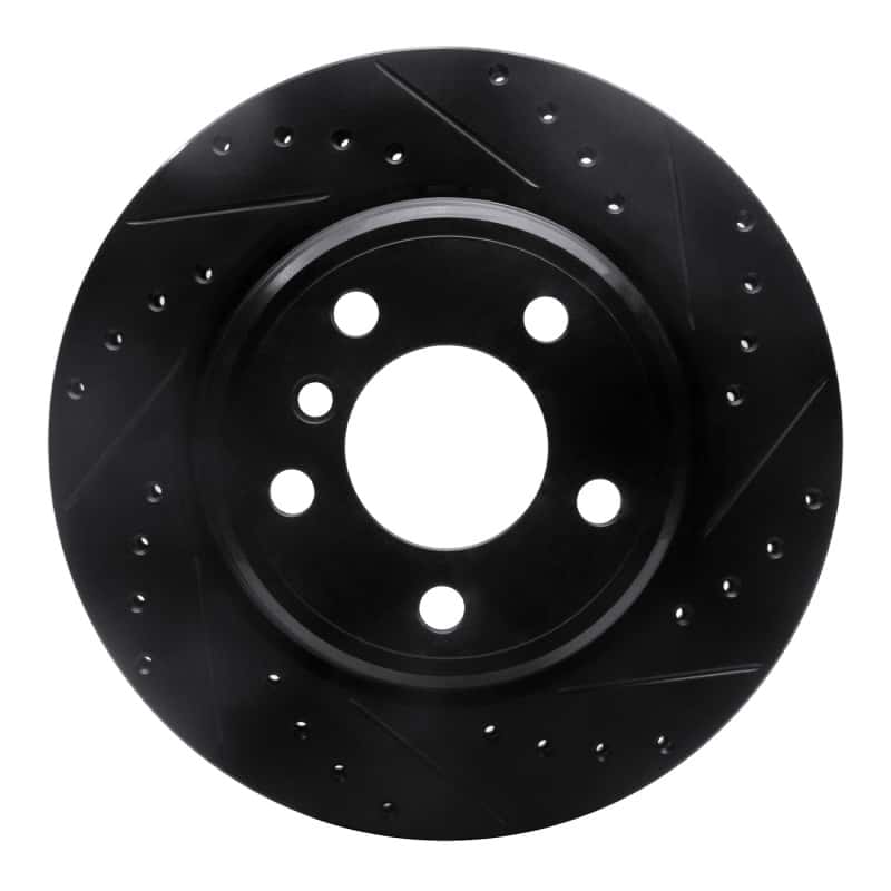 R1 Concepts — R1 02-06 BMW X5 Rear Right Drilled & Slotted Black Brake Rotor
R1 Brake Rotor Drill - view 1