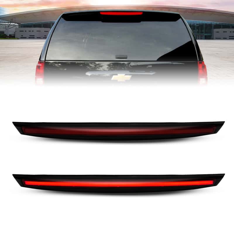ANZO — ANZO 2007-2014 Chevrolet Suburban 1500 LED 3rd Brake Light Black Housing Smoke Lens w/ Spoiler 1pc
3rdBrkLghtAssy - view 1