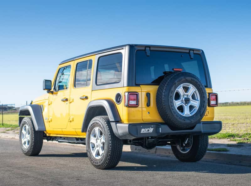 Borla — Borla 18-20 Jeep Wrangler JLU 3.6L V6 Climber Turn Down Exit Cat-Back Exhaust
Cat-Back System - view 2