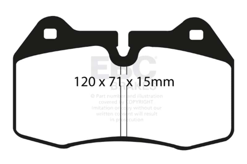 EBC — EBC 03-04 Infiniti G35 3.5 (Manual) (Brembo) Ultimax2 Front Brake Pads
Disc Brake Pad - view 1