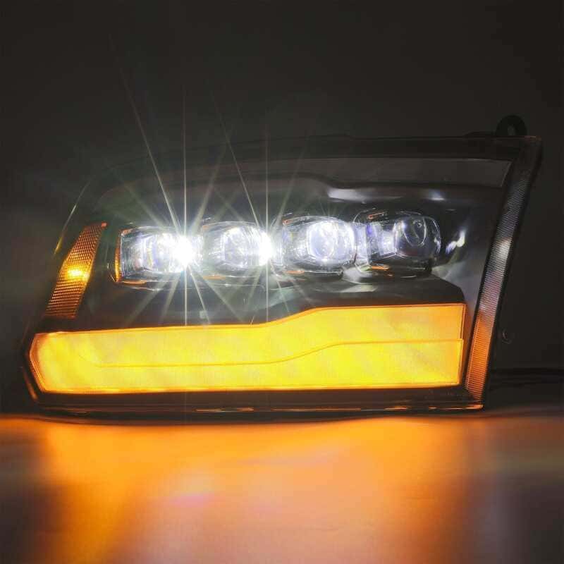 AlphaRex — AlphaRex 09-18 Dodge Ram 1500HD NOVA LED Projector Headlights Plank Style Design Gloss Black w/DRL
Projector Headlights - view 7