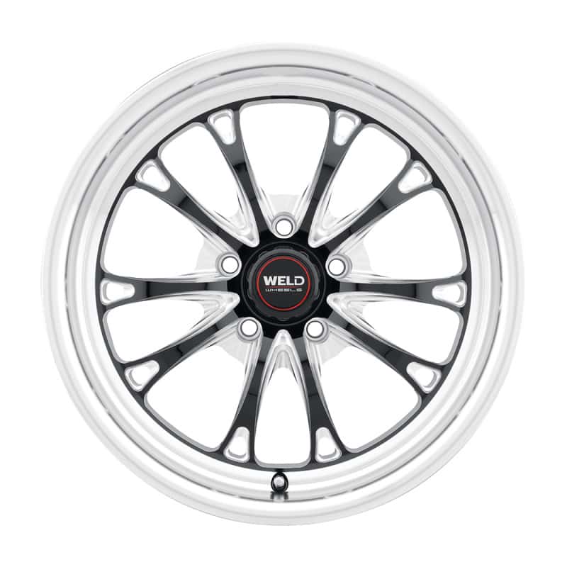 Weld — Weld S157 17X10 Belmont Drag 5X112 ET40 BS7.1 Gloss Black MIL Dia 78.1 - view 1