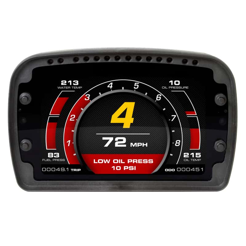 AutoMeter — Autometer Racing Instrument Display Color LCD Including Shift and Alarm Lights Datalogging CD7
LCD COMPETITION DASH - view 12