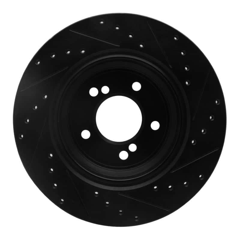 R1 Concepts — R1 00-06 BMW M5 Rear Left Drilled & Slotted Black Brake Rotor
R1 Brake Rotor Drill - view 5