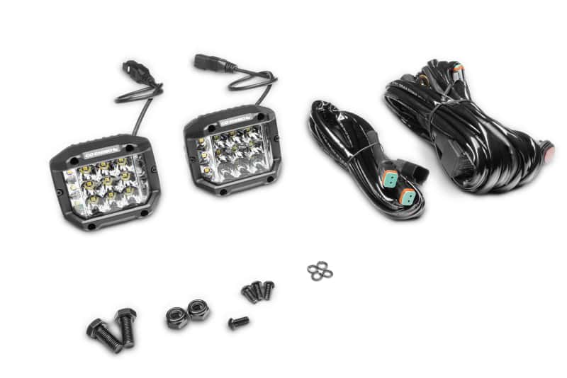 Go Rhino — Go Rhino Xplor Bright Series Sideline Cube LED Spot Light Kit (Surface Mount) 4x3 - Blk (Pair)
Bright-SideLineLight - view 2