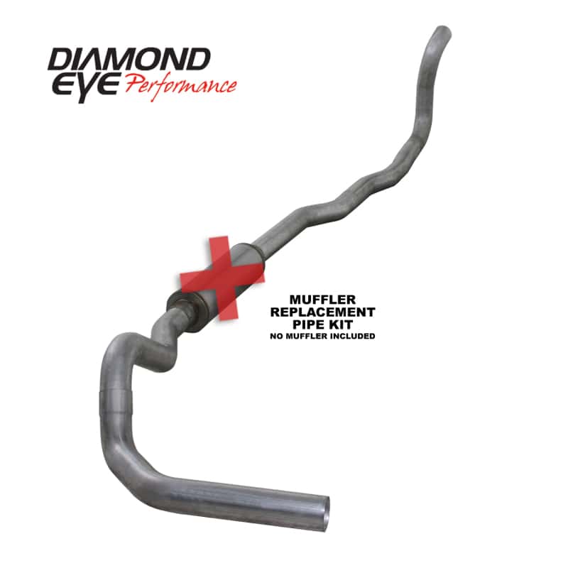 Diamond Eye Performance — Diamond Eye KIT 4in Turbo Back MFLR RPLCMENT PIPE SGL AL: 89-93 DODGE CUMMINS 5.9L
KIT; 4in.; TB MRP SG - view 2