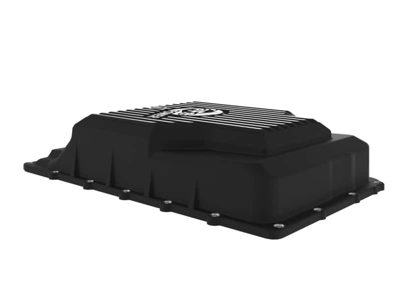 aFe — aFe 17-24 Ford F-150 10R60/10R80 Pro Series Rear Transmission Pan Black w/ Machined Fins
Transmission Pan - view 4