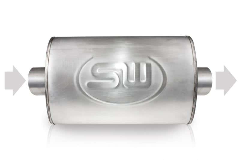 Stainless Works — Stainless Works 2.5in ID CENTER INLET/ 2.5in OD CENTER OUTLET 4inX8in - view 1