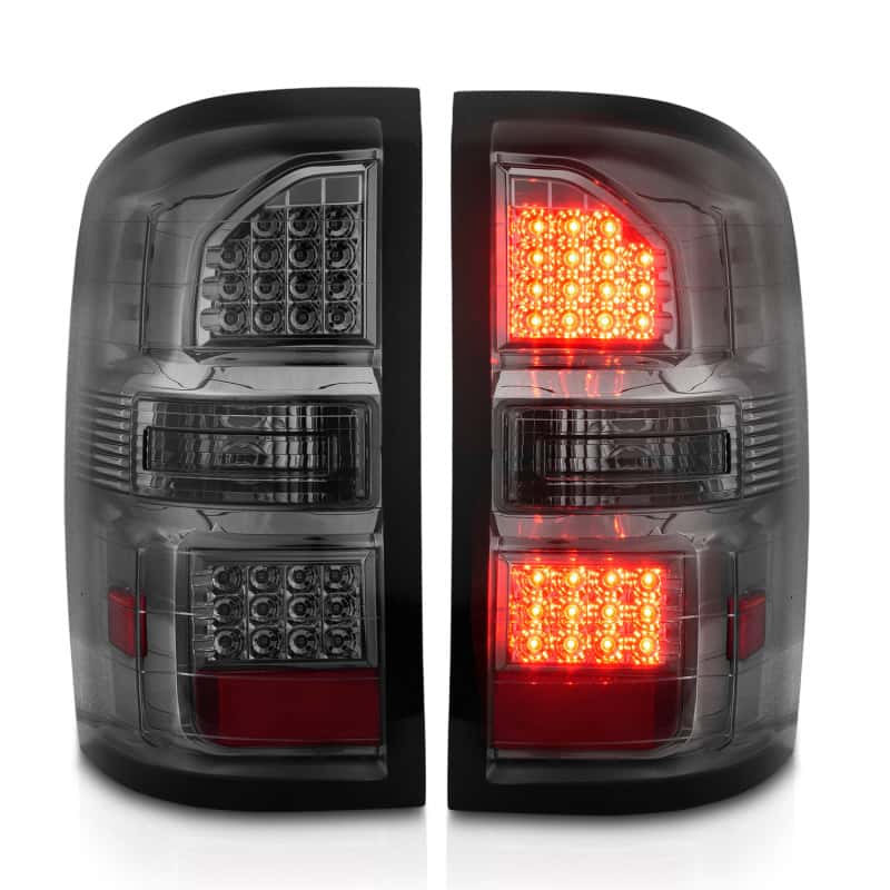 ANZO — ANZO 2014-2018 GMC Sierra LED Tail Lights Black Housing Smoke Lens - view 14