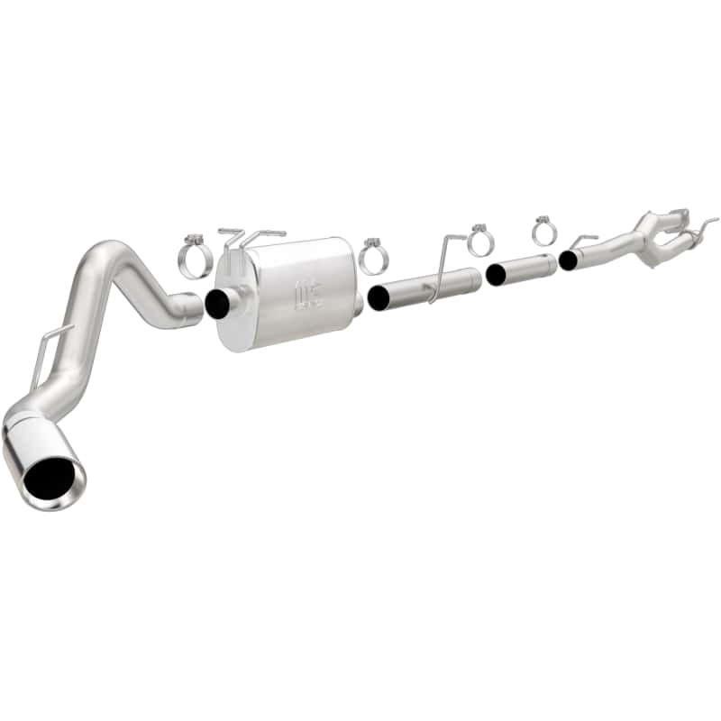 Magnaflow — MagnaFlow Sys C/B 11-15 Ford Super Duty F250 6.2L EC CC, SS 3.5in Single Rear Pass Side Ext 5in Tip
Cat-Back - view 2