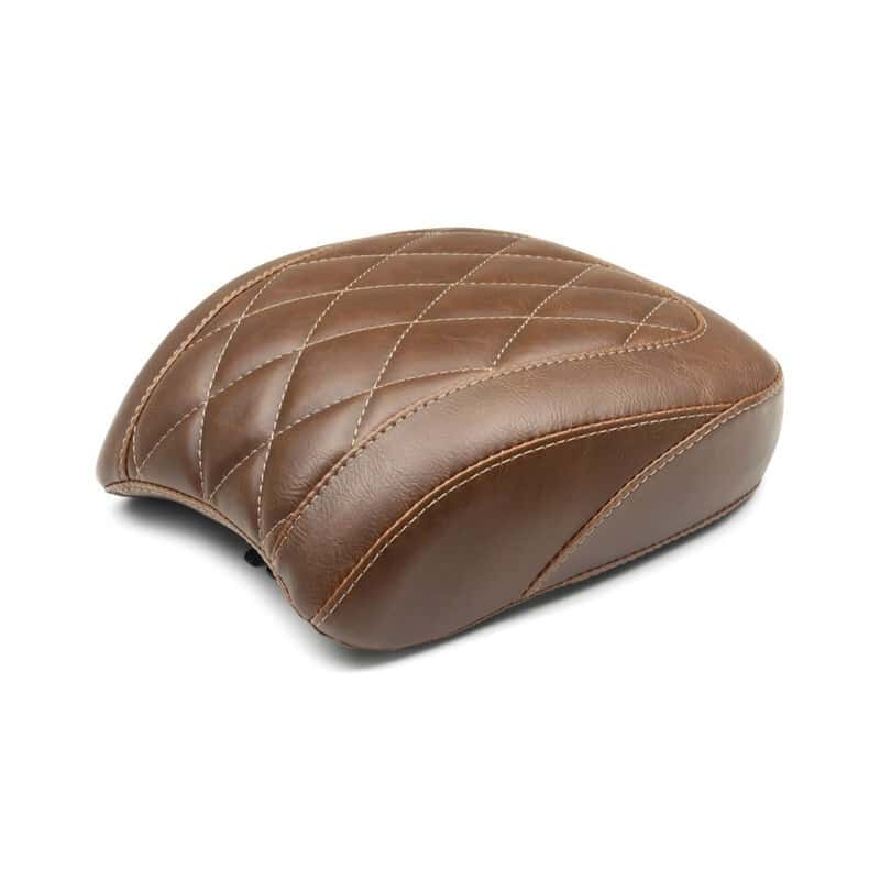 Mustang Motorcycle — Mustang 18-21 Harley Low Rider, Sport Glide Wide Tripper Passenger Seat Diamond Stitch - Brown - view 2