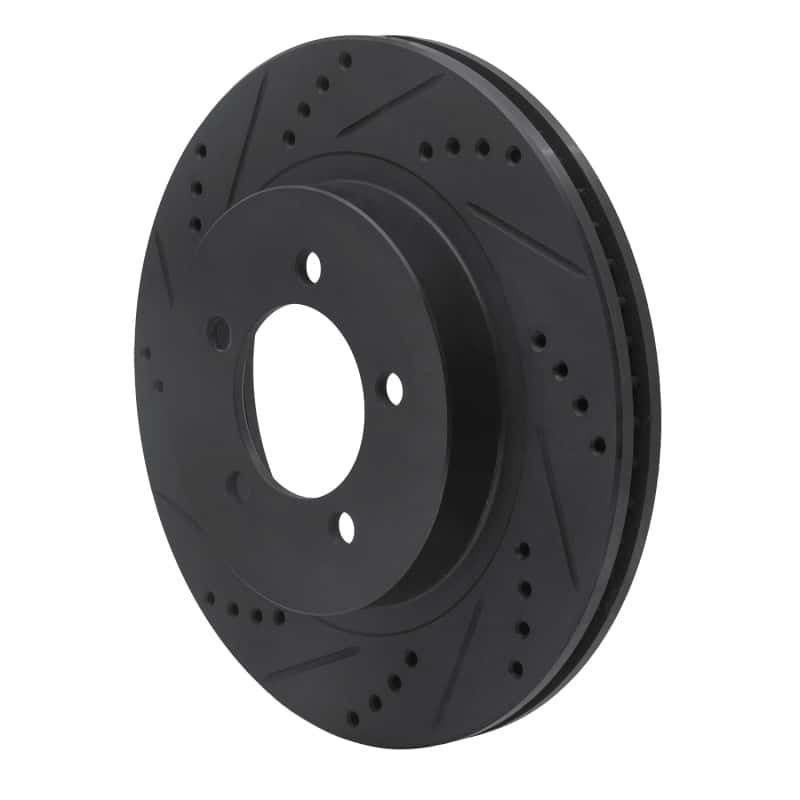 R1 Concepts — R1 02-05 Ford Explorer Front Left Drilled & Slotted Black Brake Rotor
R1 Brake Rotor Drill - view 2