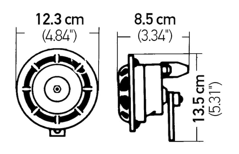 Hella — Hella Supertone Horn Set 24V 84w Black - view 9