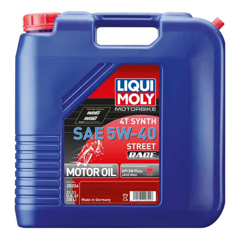 LIQUI MOLY — LIQUI MOLY 20L Motorbike 4T Synth SAE Street Race - view 1