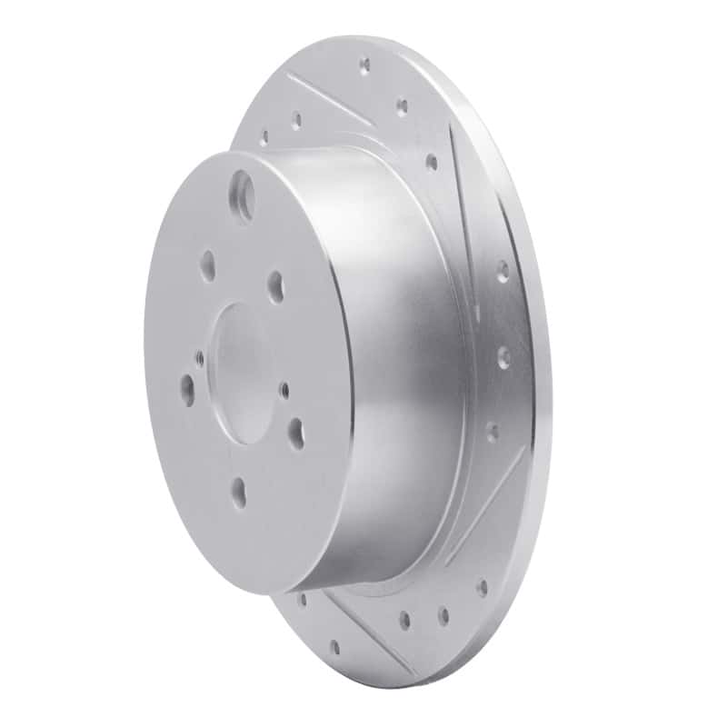 R1 Concepts — R1 12-23 Subaru Impreza Rear Right Drilled & Slotted Silver Brake Rotor
R1 Brake Rotor Drill - view 2