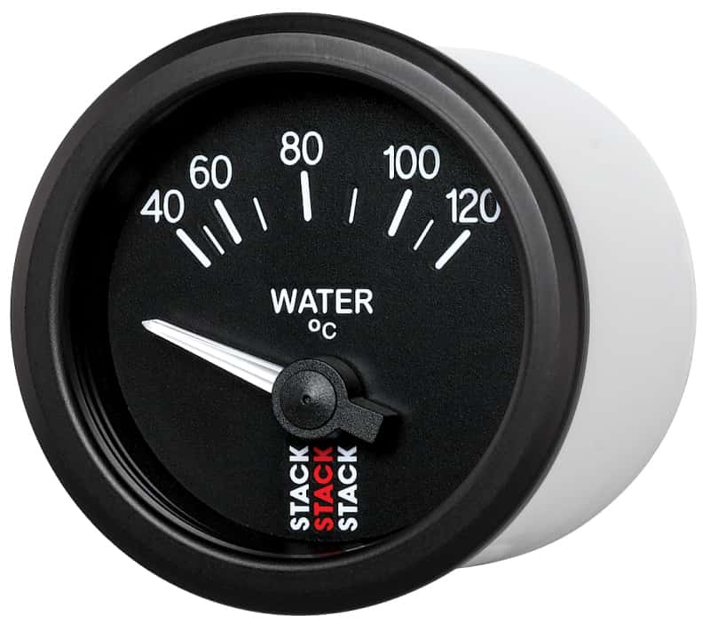 AutoMeter — Autometer 52mm Stack Instruments 40-120 Degree C Electric Water Temperature Gauge - Black
Ga WTmp Elec Bk 120C - view 2