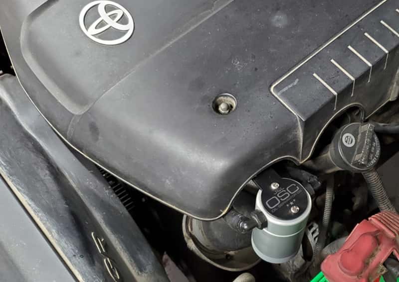 J&L — J&L 05-24 Toyota 4Runner 4.0L Driver Side Oil Separator 3.0 - Clear Anodized
Oil Separator - view 2