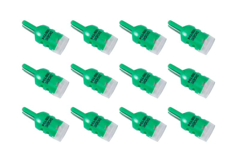 Diode Dynamics — Diode Dynamics 194 LED Bulb HPHP3 LED - Green Set of 12 - view 1