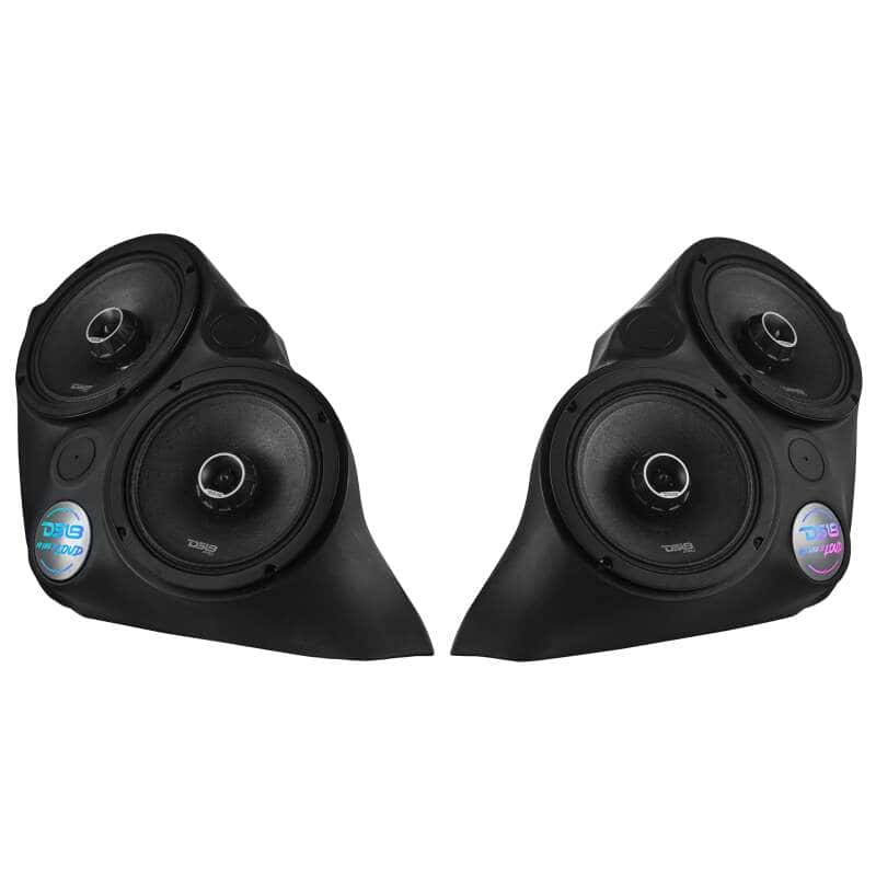 DS18 — DS18 2015+ Polaris Slingshot Front Fender Dual 8in Speaker Enclosure w/ LEDs (Speakers Not Included) - view 6
