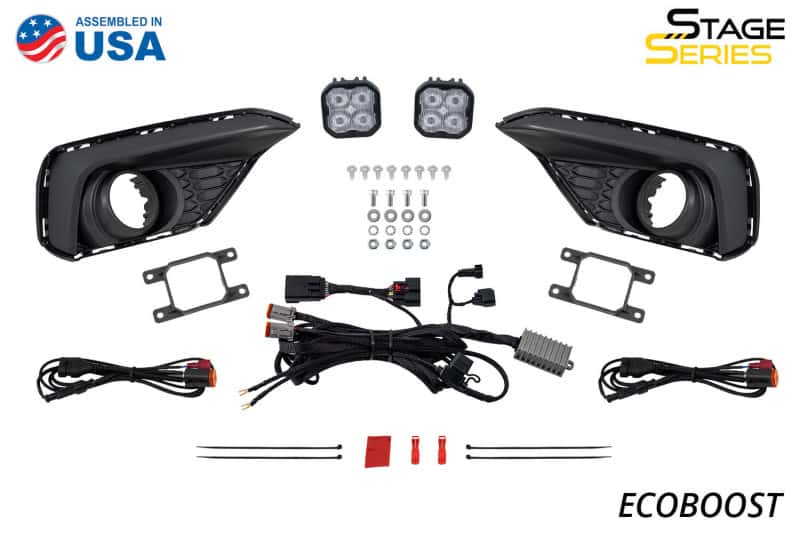 Diode Dynamics — Diode Dynamics 2030 Ford Mustang GT SS3 Add-On Fog Lamp Kit White Max - view 5