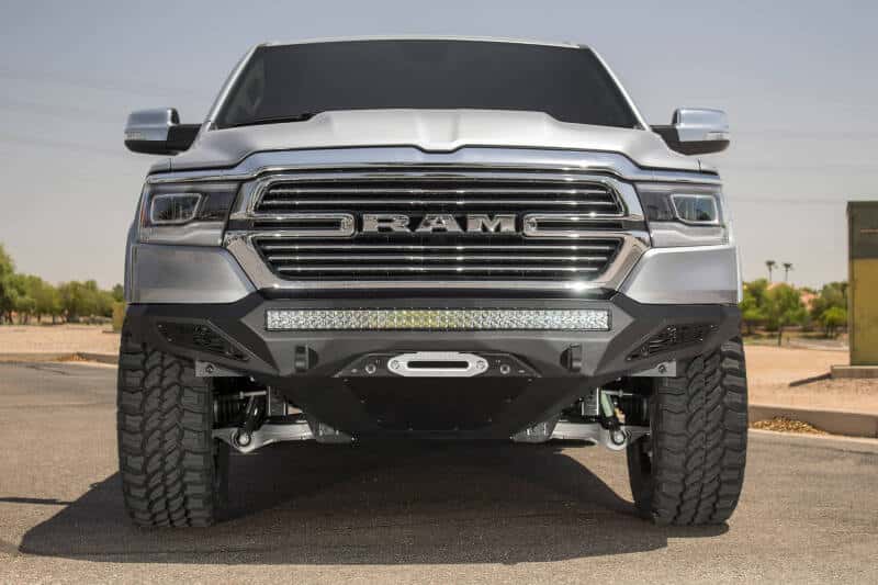 Addictive Desert Designs — Addictive Desert Designs 19 Ram 1500 Stealth Fighter Front Bumper w/ Winch Mount & Sensor Cut Outs
Bumper- Front
Bumpers - view 10