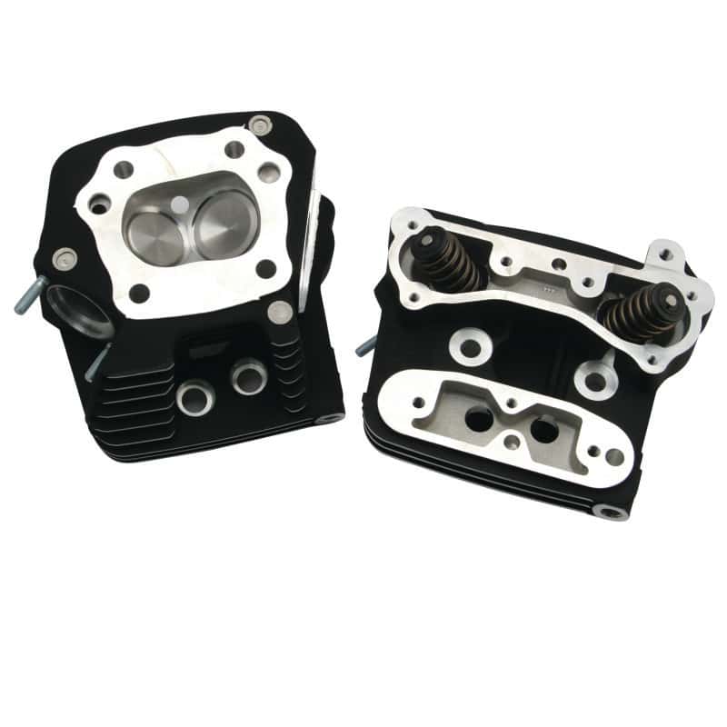 S&S Cycle — S&S Cycle 84-99 BT Performance Replacement Low Compression 82cc Cylinder Heads - Wrinkle Black - view 1