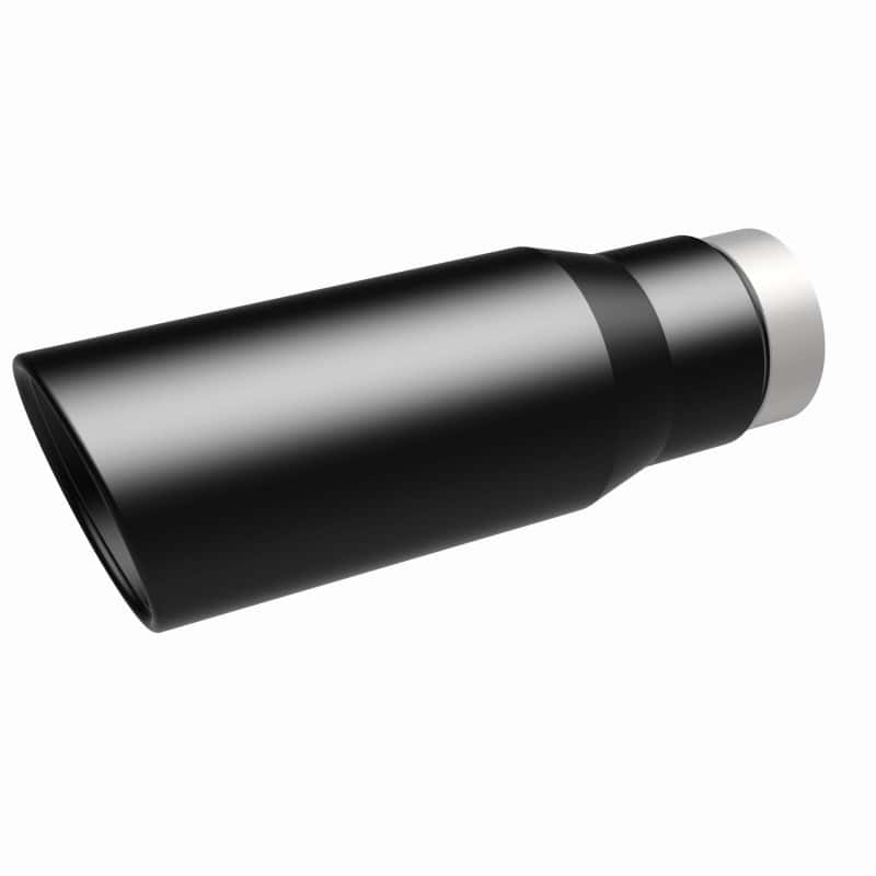 Magnaflow — MagnaFlow Tip Stainless Black Coated Single Wall Round Single Outlet 5in Dia 3.5in Inlet 14.5in L
Stainless Steel
Exhaust Tip - view 6