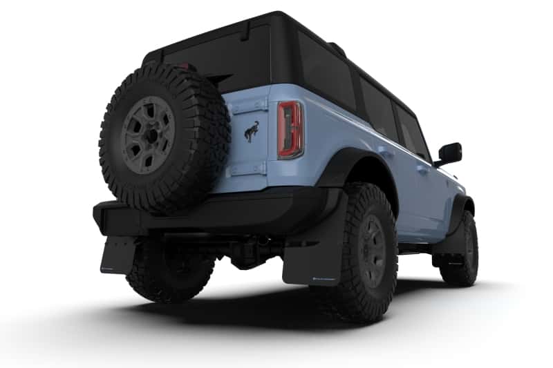Rally Armor — Rally Armor 21-25 Ford Bronco (Plstc Bmpr + RR - NO Rptr/Sprt) Blk Mud Flap w/Red Logo
Mud Flap - view 5