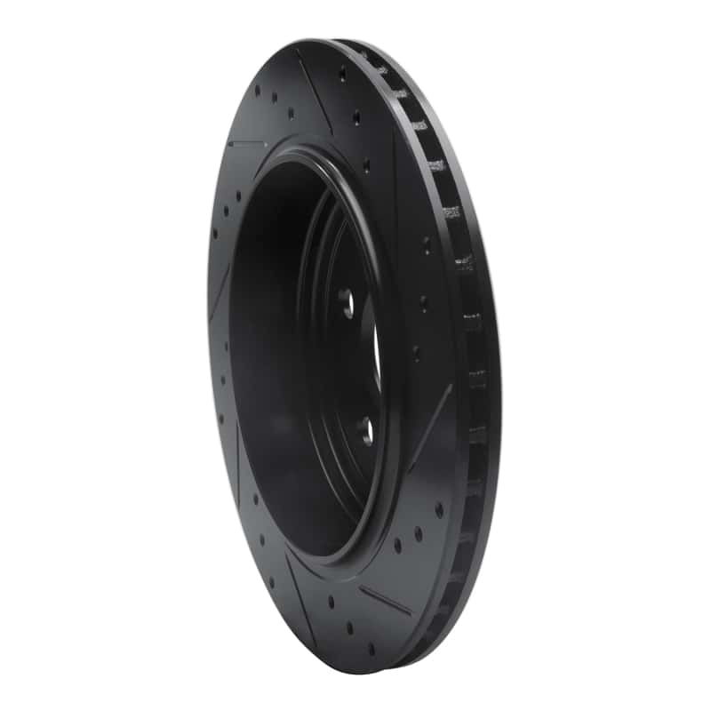 R1 Concepts — R1 11-25 Dodge Durango Rear Left Drilled & Slotted Black Brake Rotor
R1 Brake Rotor Drill - view 4