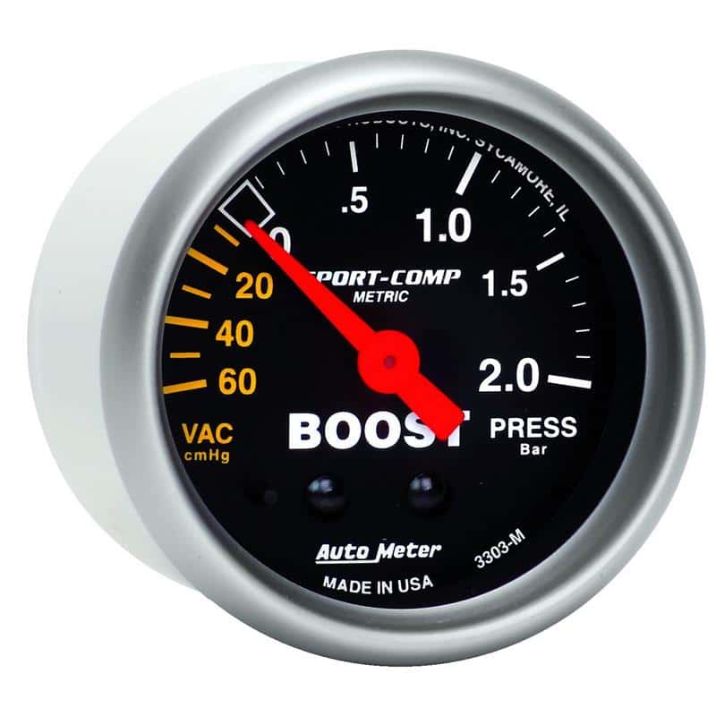 AutoMeter — Autometer Sport-Comp 52mm 60cm/HG -2.0 Bar Mechanical Boost Gauge
2" BOOST-VAC, 60 Cm - view 5