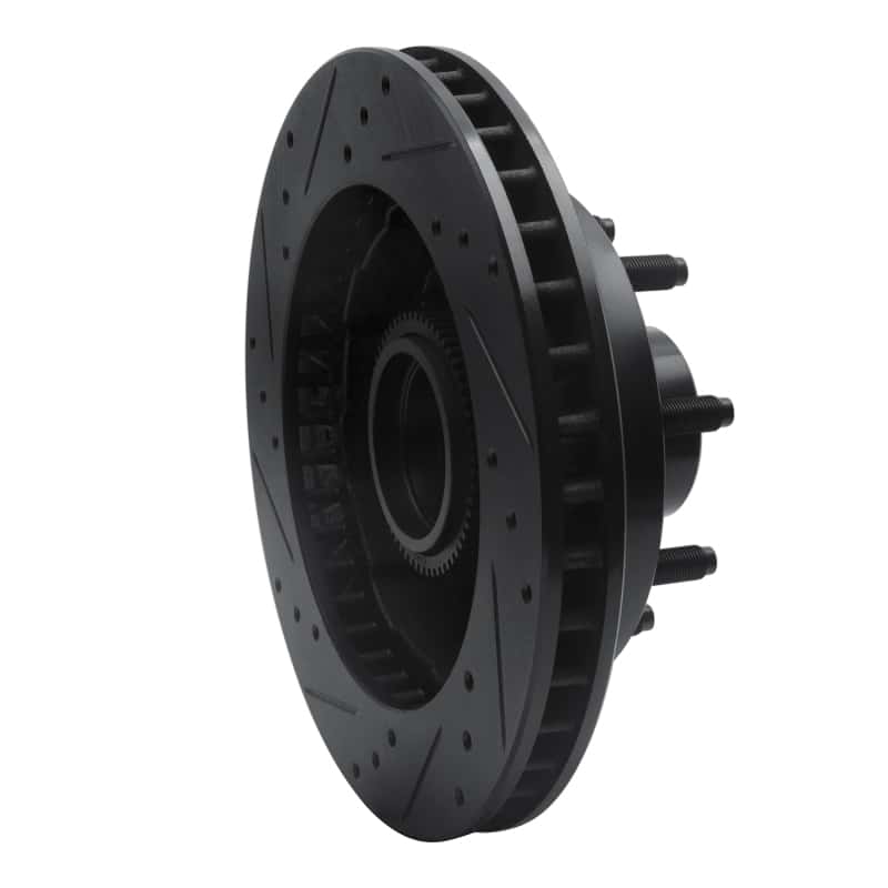 R1 Concepts — R1 1994-1999 Dodge Ram 2500 Front Right Drilled & Slotted Black Brake Rotor
R1 Brake Rotor Drill - view 4