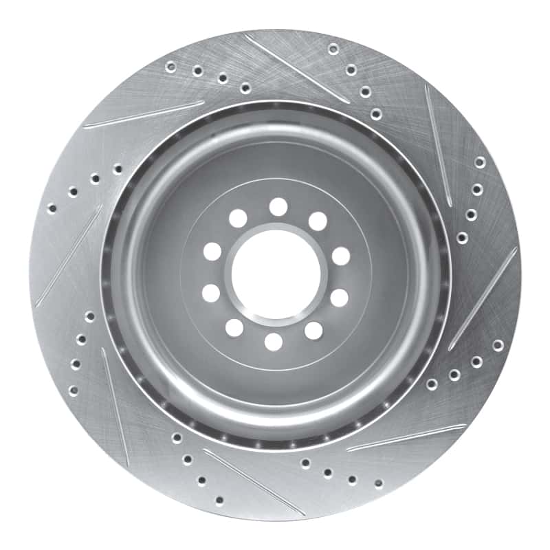 R1 Concepts — R1 03-05 Jaguar XJR Front Left Drilled & Slotted Silver Brake Rotor
R1 Brake Rotor Drill - view 5