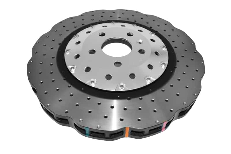 DBA — DBA 14-18 Audi RS7 (w/Iron Rotors) Front 5000 Series Cross Drilled Rotor w/Silver Hat
Brake Rotor
Brake Disc - view 4