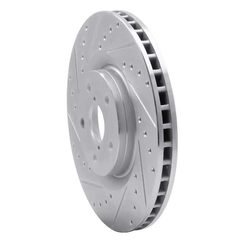 R1 Concepts — R1 19-23 Subaru ASCENT Front Left Drilled & Slotted Silver Brake Rotor
R1 Brake Rotor Drill - view 2