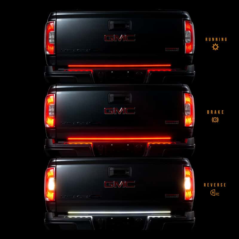 Putco — Putco 15-22 Chevy Colorado//20-22 Jeep Gladiator 48in Light Blade Direct Fit Kit Red/Amber/White
Tailgate Light Bar - view 4